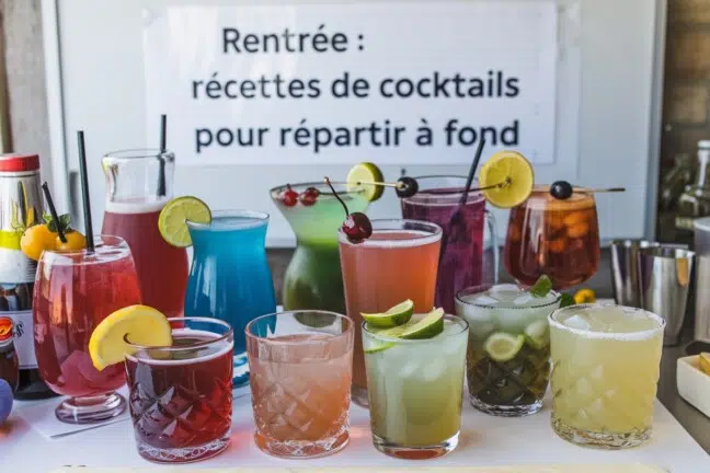 Rentrée : recettes de cocktails pour repartir à fond