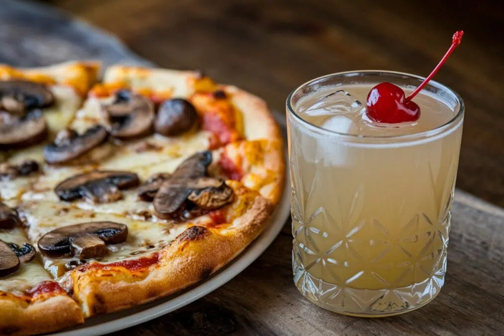 pizza aux champignons new york sour