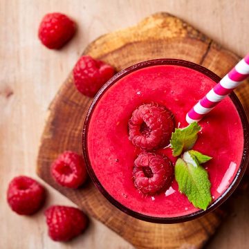 smoothie banane framboise